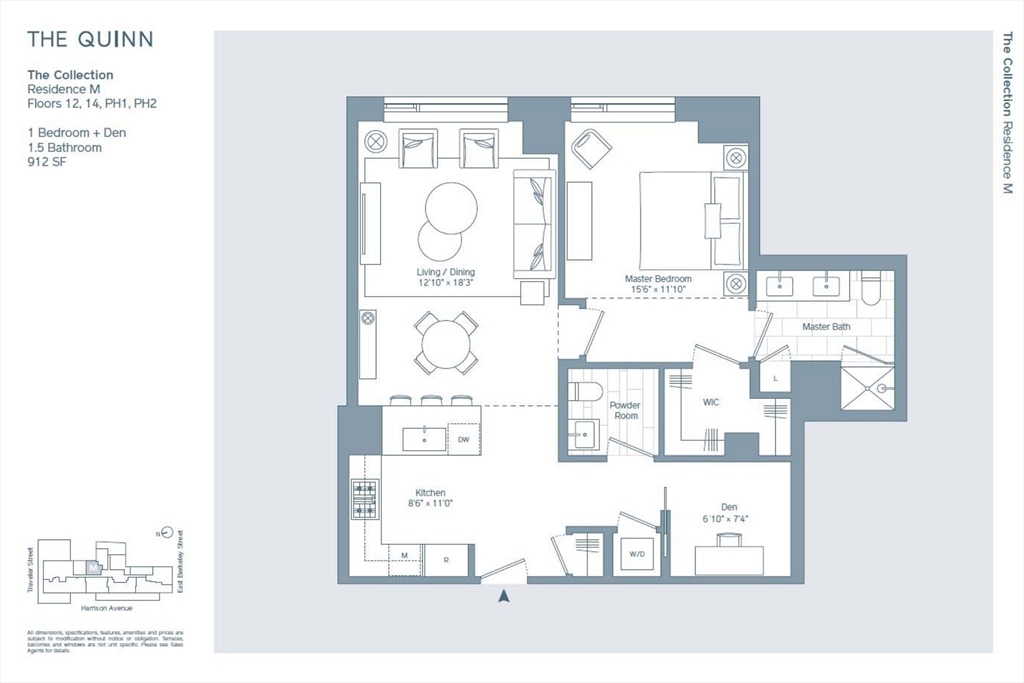 380 Harrison Ave Unit: Penthouse2M
