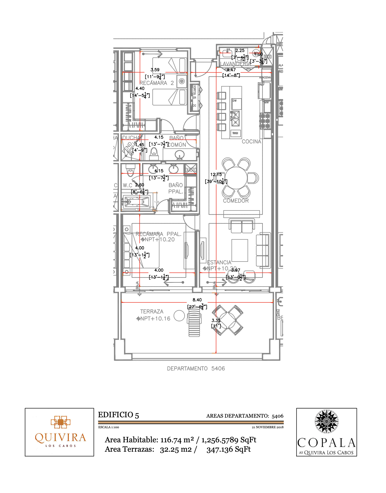 Tower 5, fourth floor, Copala at Quivira