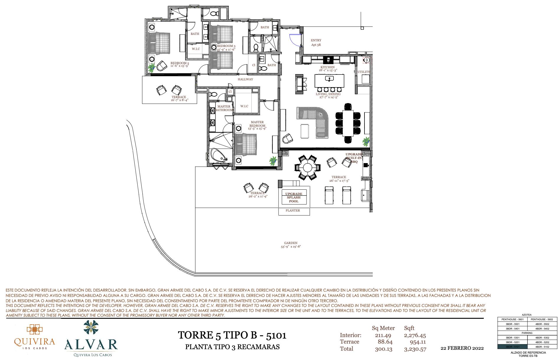 Ocean View Luxury Residence Condo, Alvar Pentgarden 3 Bedroom