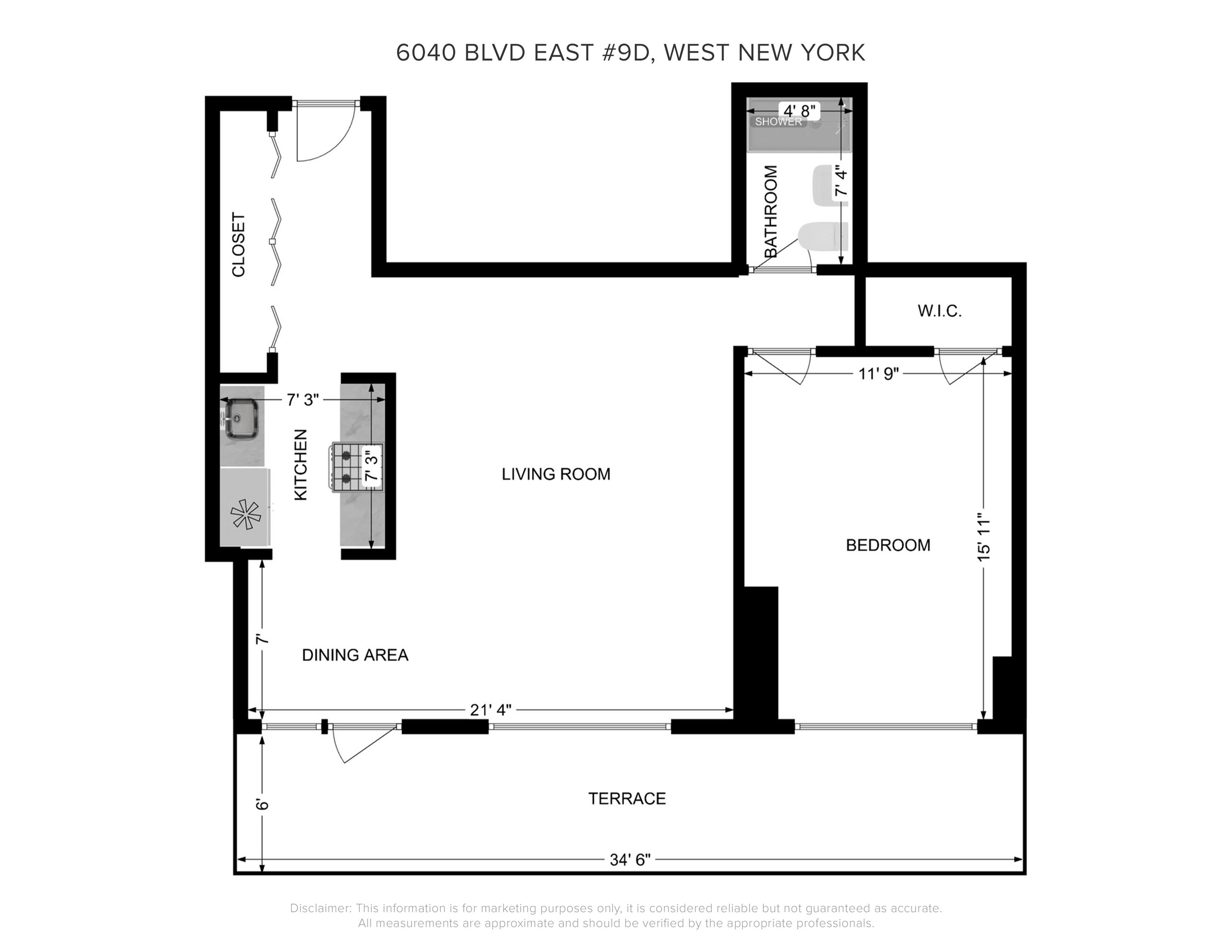 6040 BLVD EAST Unit: 9D