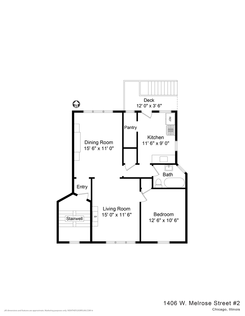 1406 W Melrose Street Unit: 1