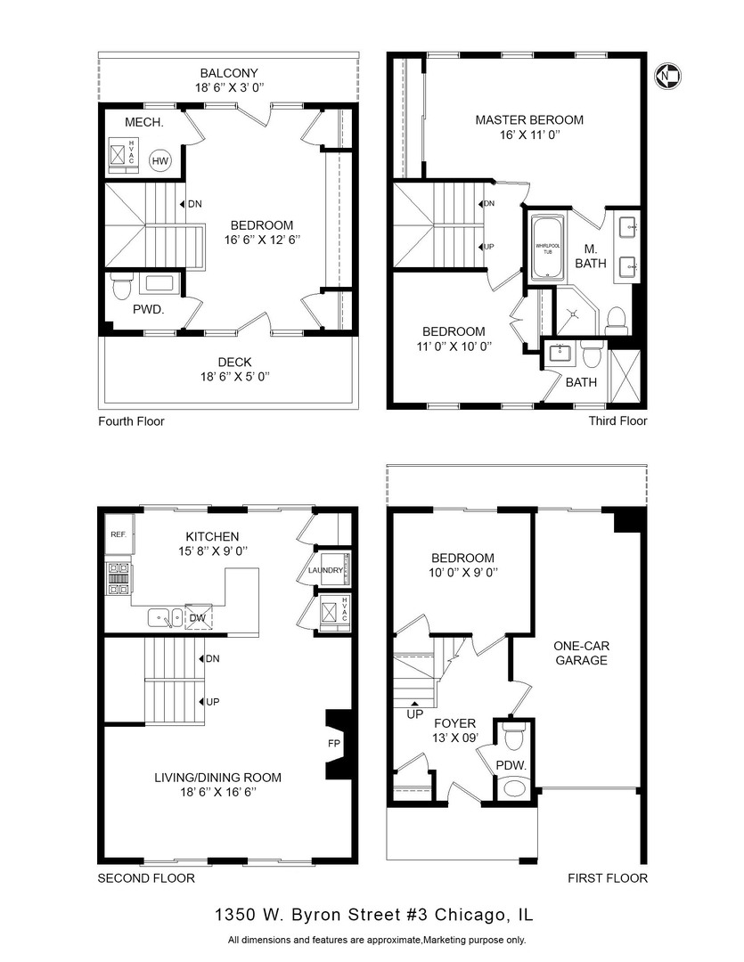 1350 W Byron Street Unit: 3