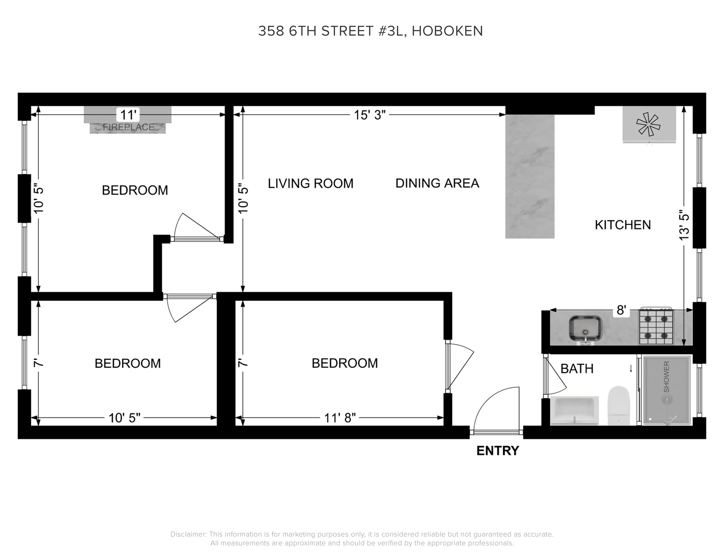358 6TH ST Unit: 3L