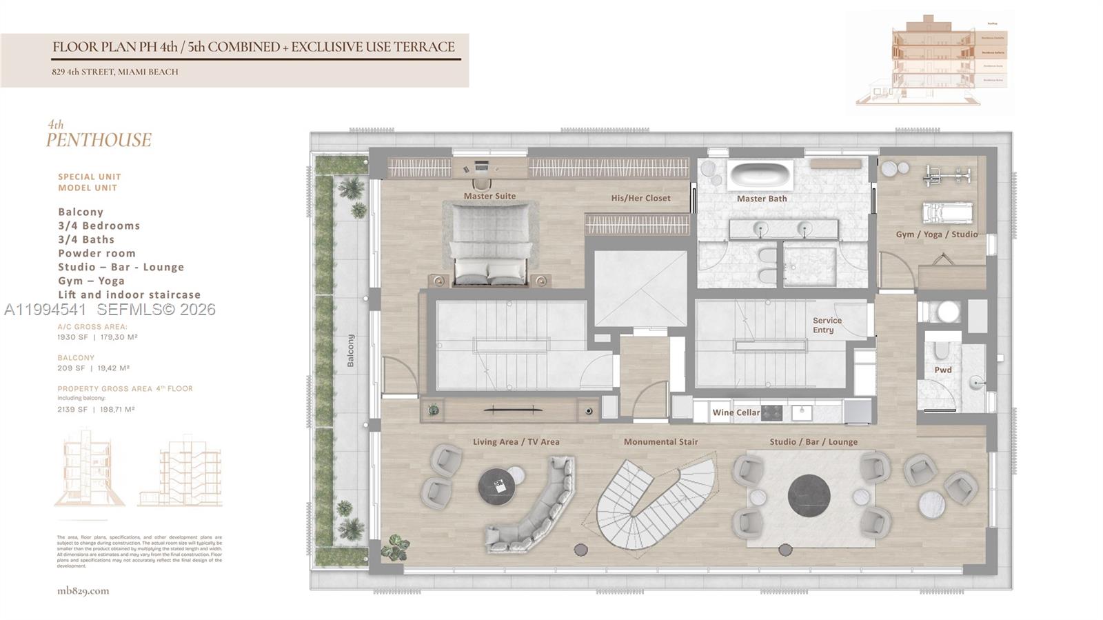 829 4th St # 5 Unit: PH 4 & 5