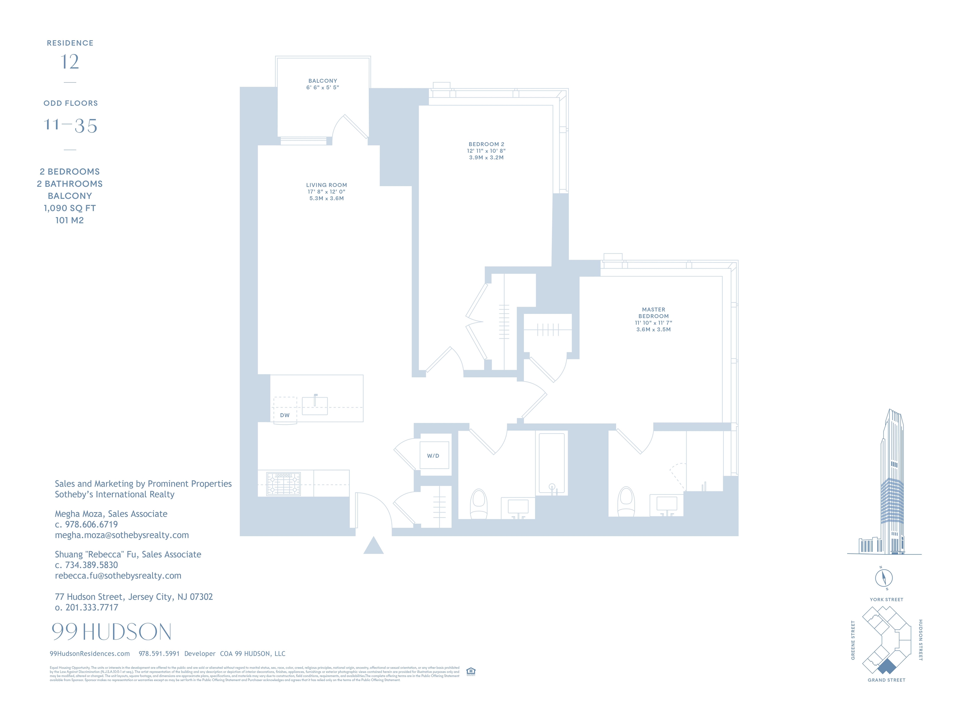 99 HUDSON ST Unit: 1912