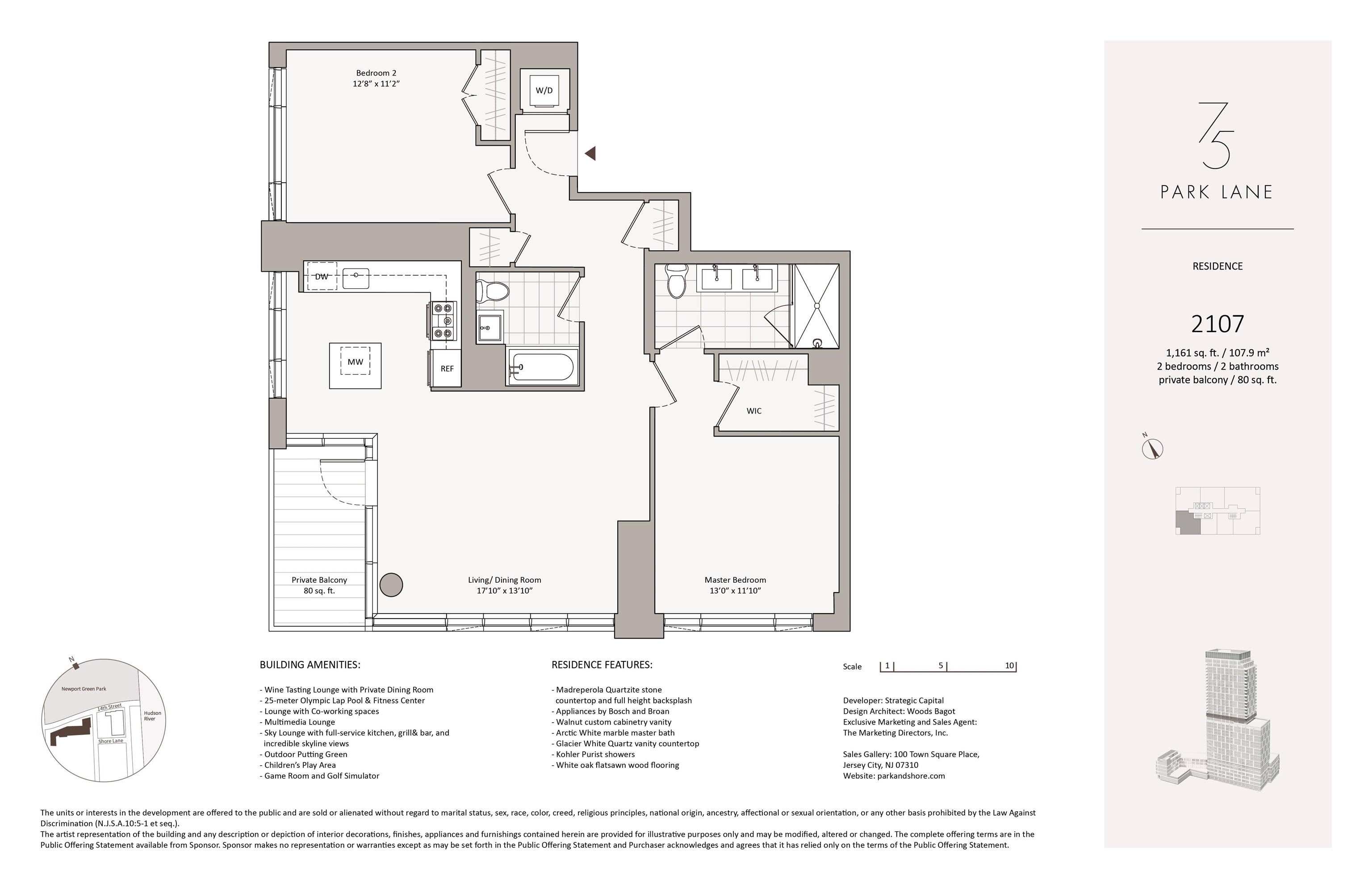 75 PARK LANE SOUTH Unit: 2107