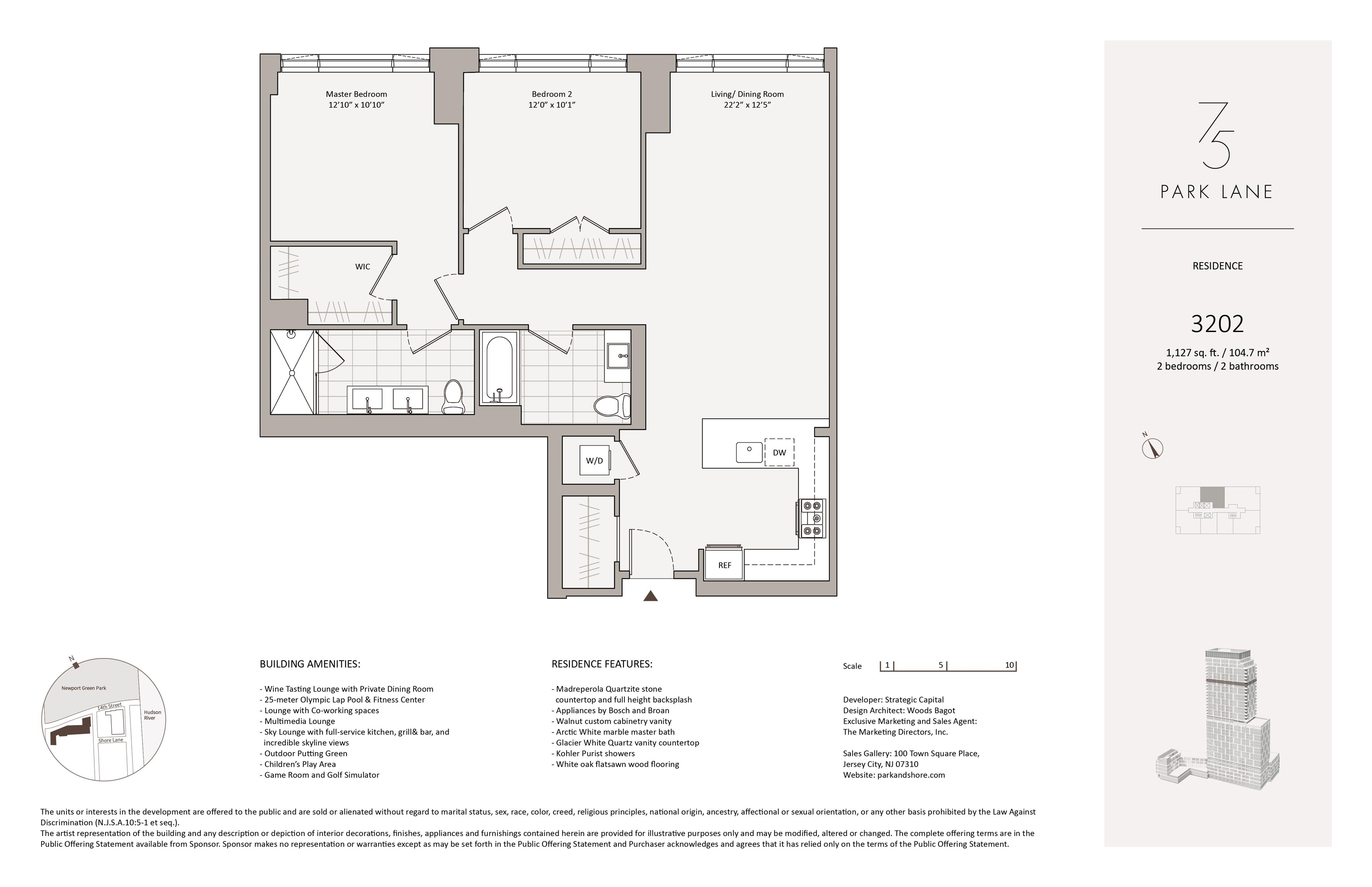 75 PARK LANE SOUTH Unit: 3202