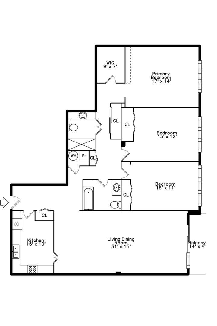 1500 Oak Avenue Unit: 1H