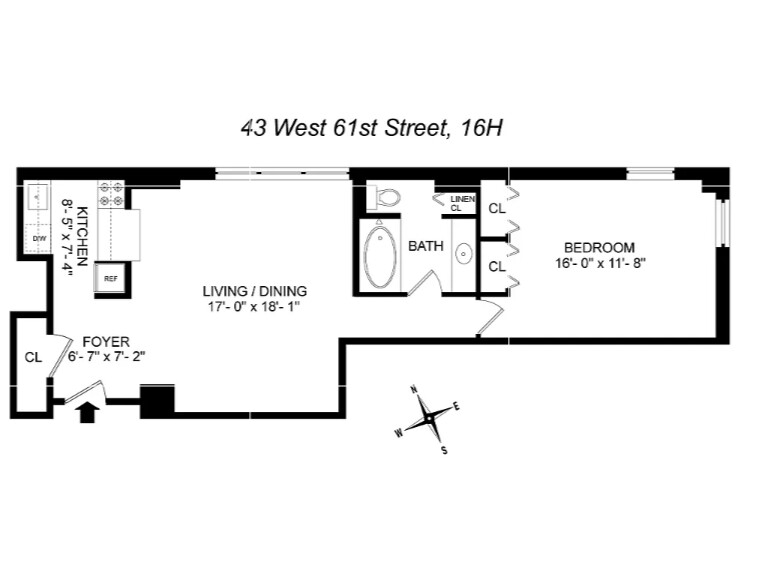 43 W 61ST Street 16H