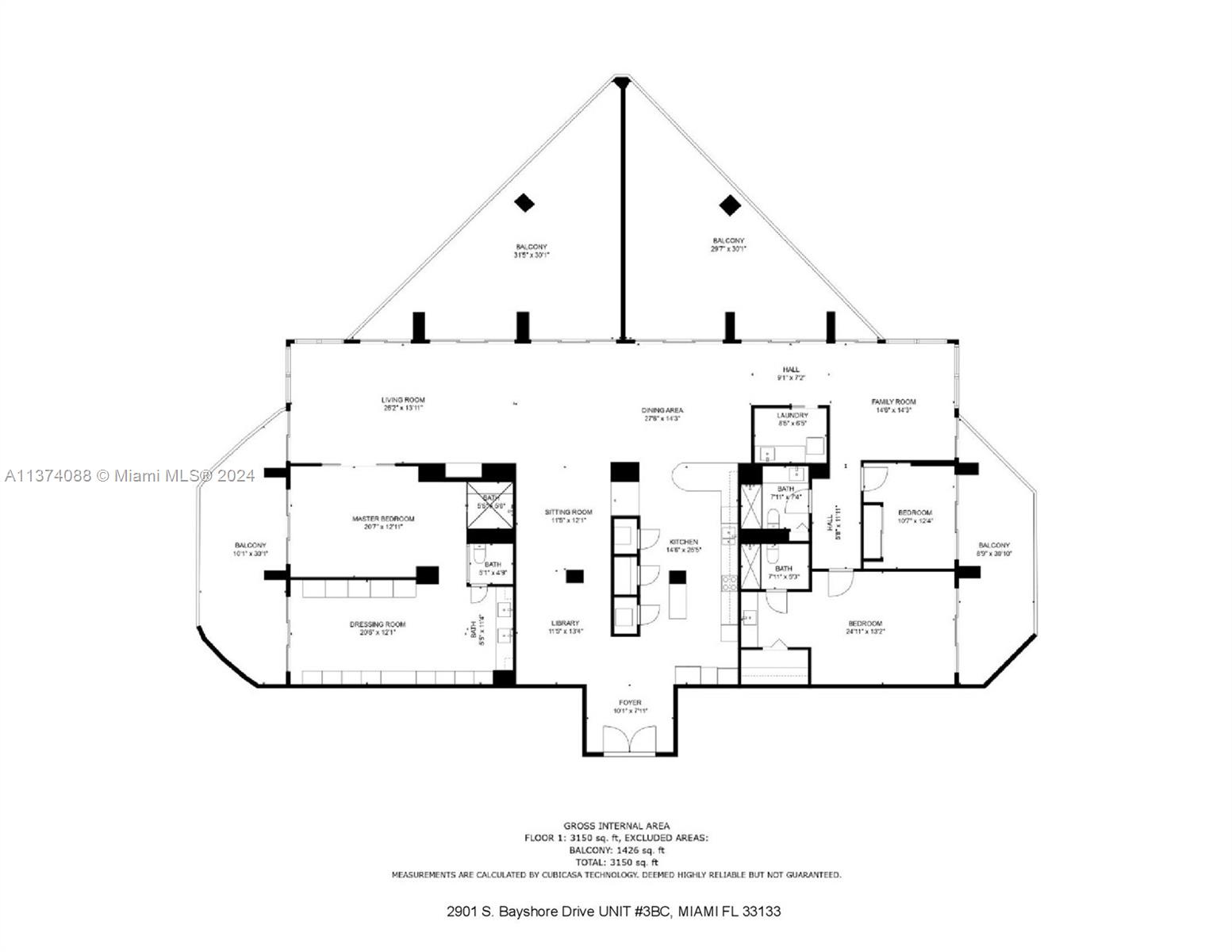 2901 S Bayshore Dr Unit: 3BC