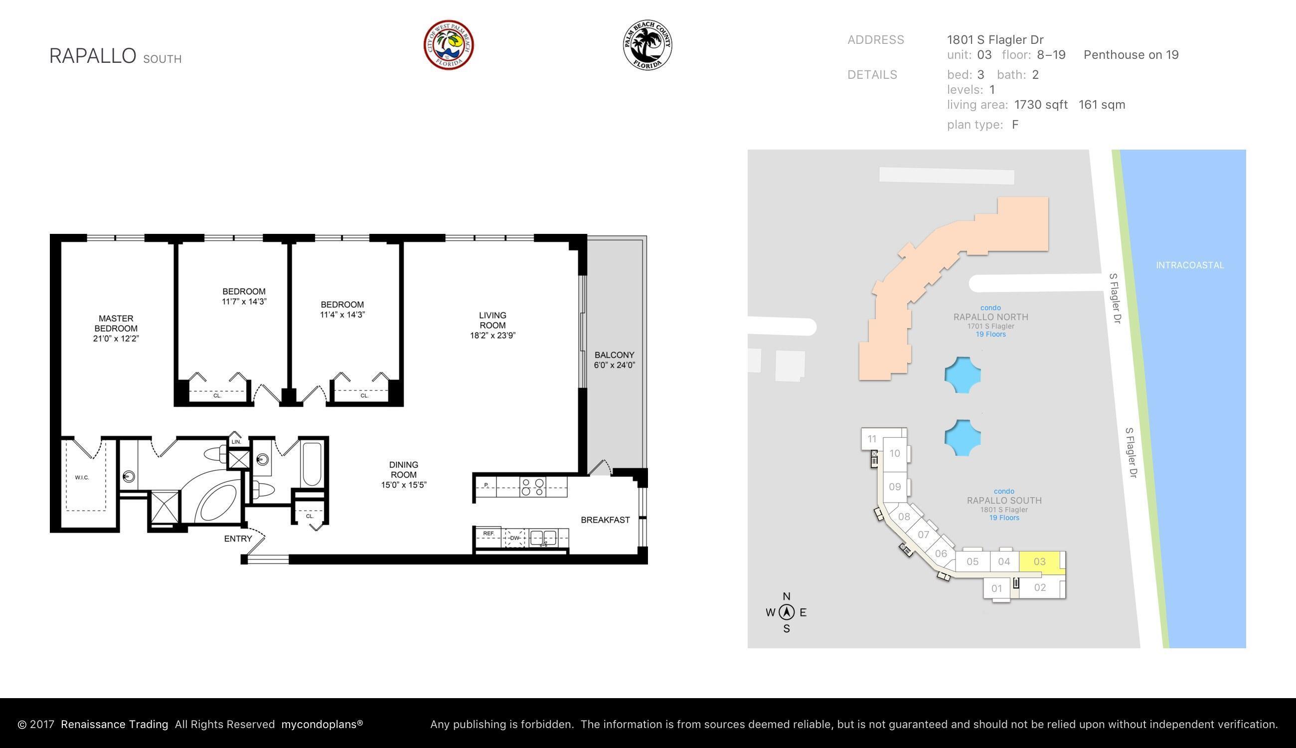 1801 S Flagler Drive 803