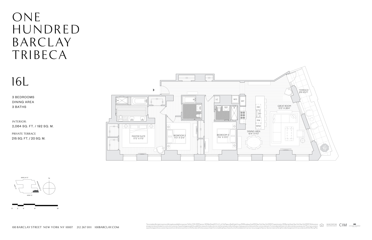 100 BARCLAY Street 16L