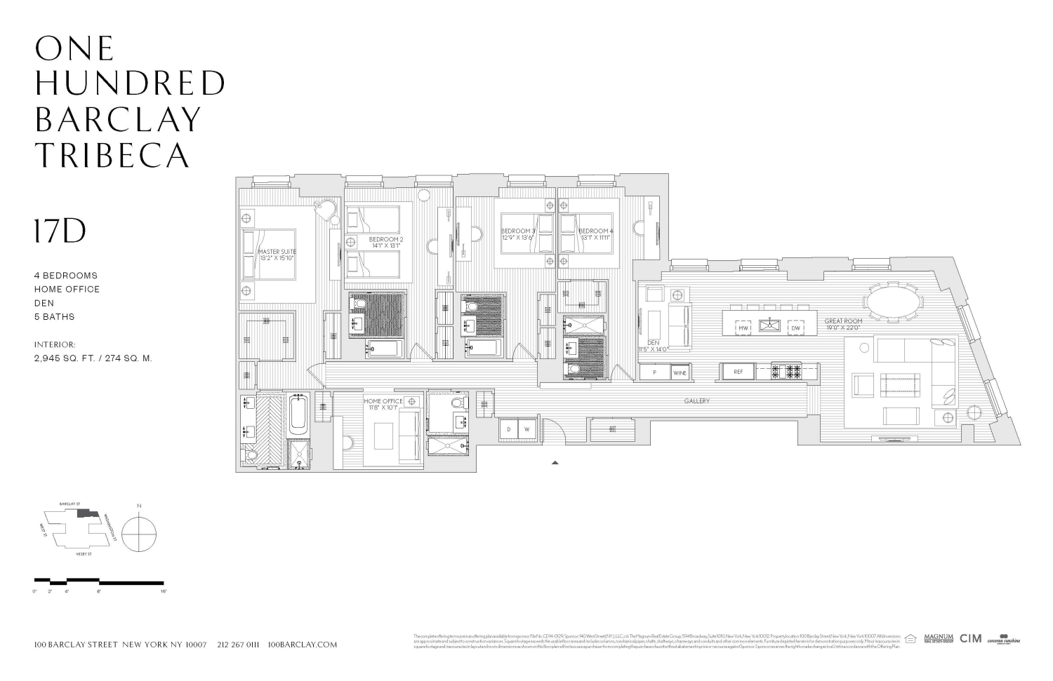 100 BARCLAY Street 17D