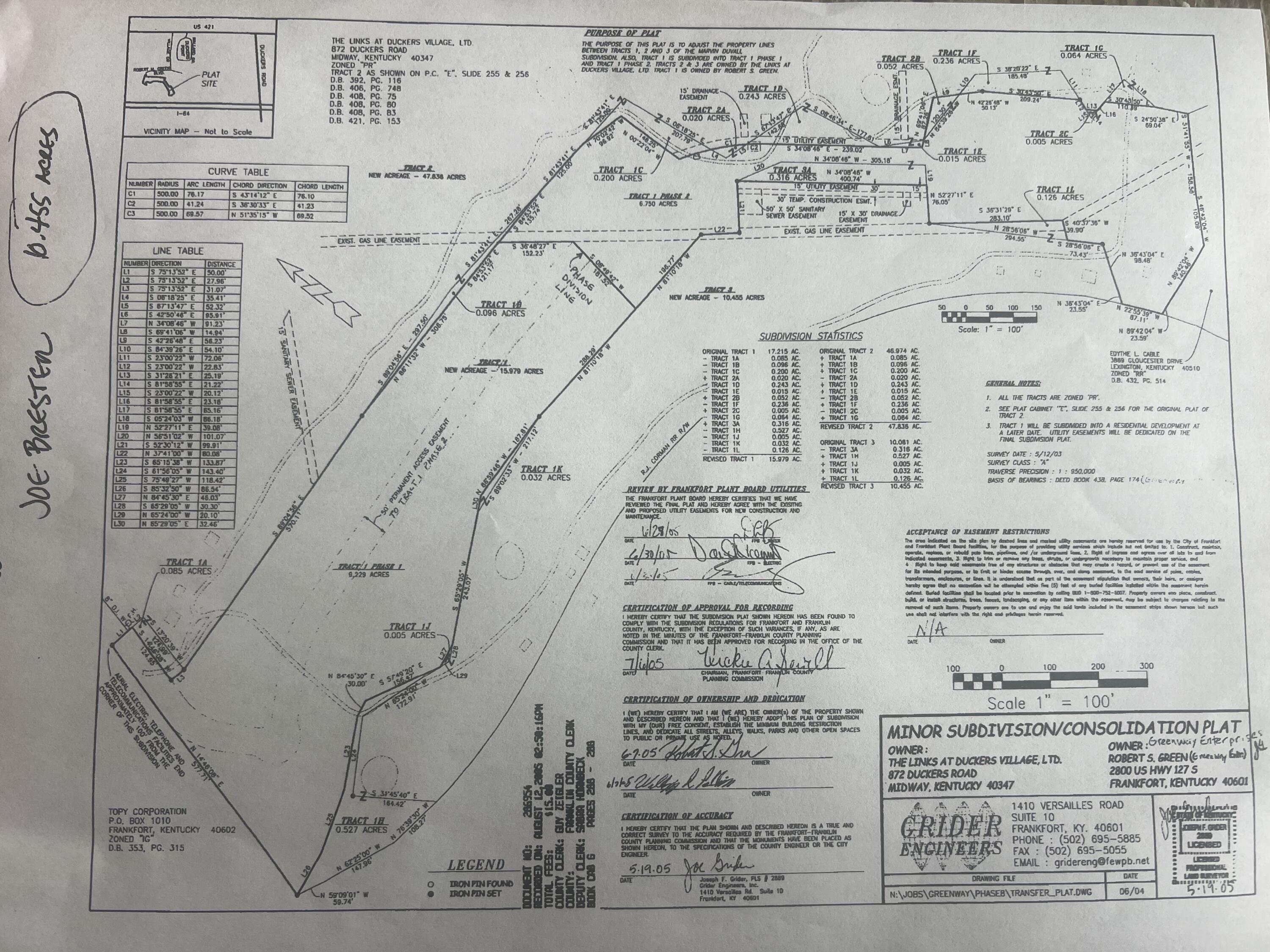Tract Robert M Green Boulevard