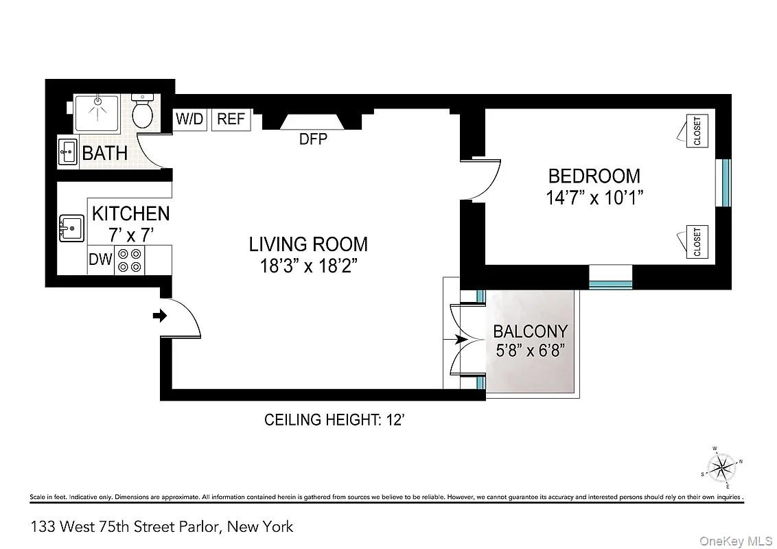 133 W 75th Street Unit: PARLOUR