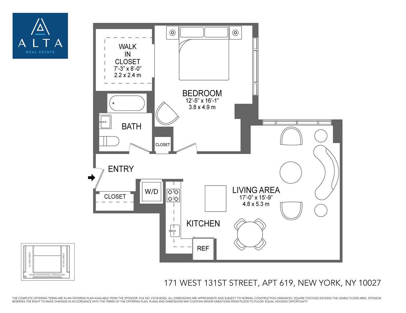 171 W 131ST Street 619