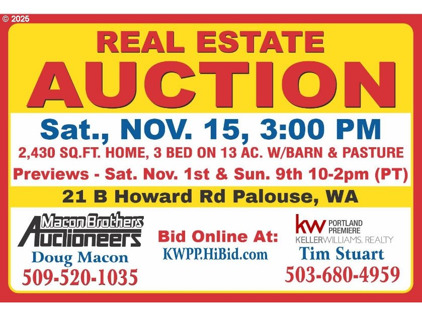 21 B Howard, Palouse