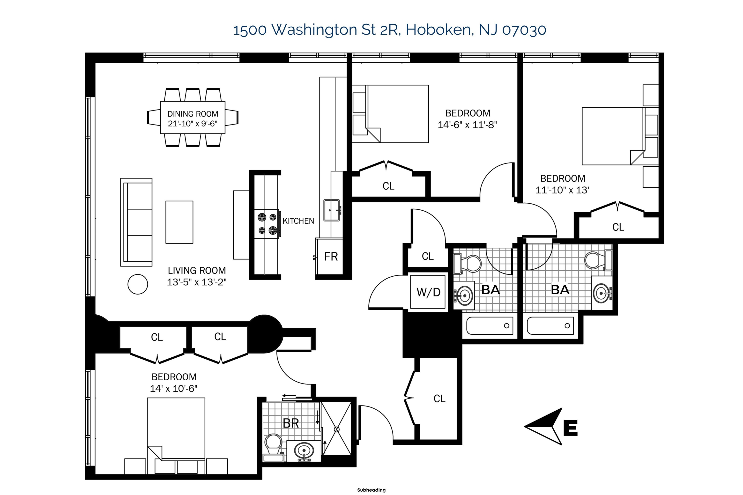 1500 WASHINGTON ST Unit: 2R