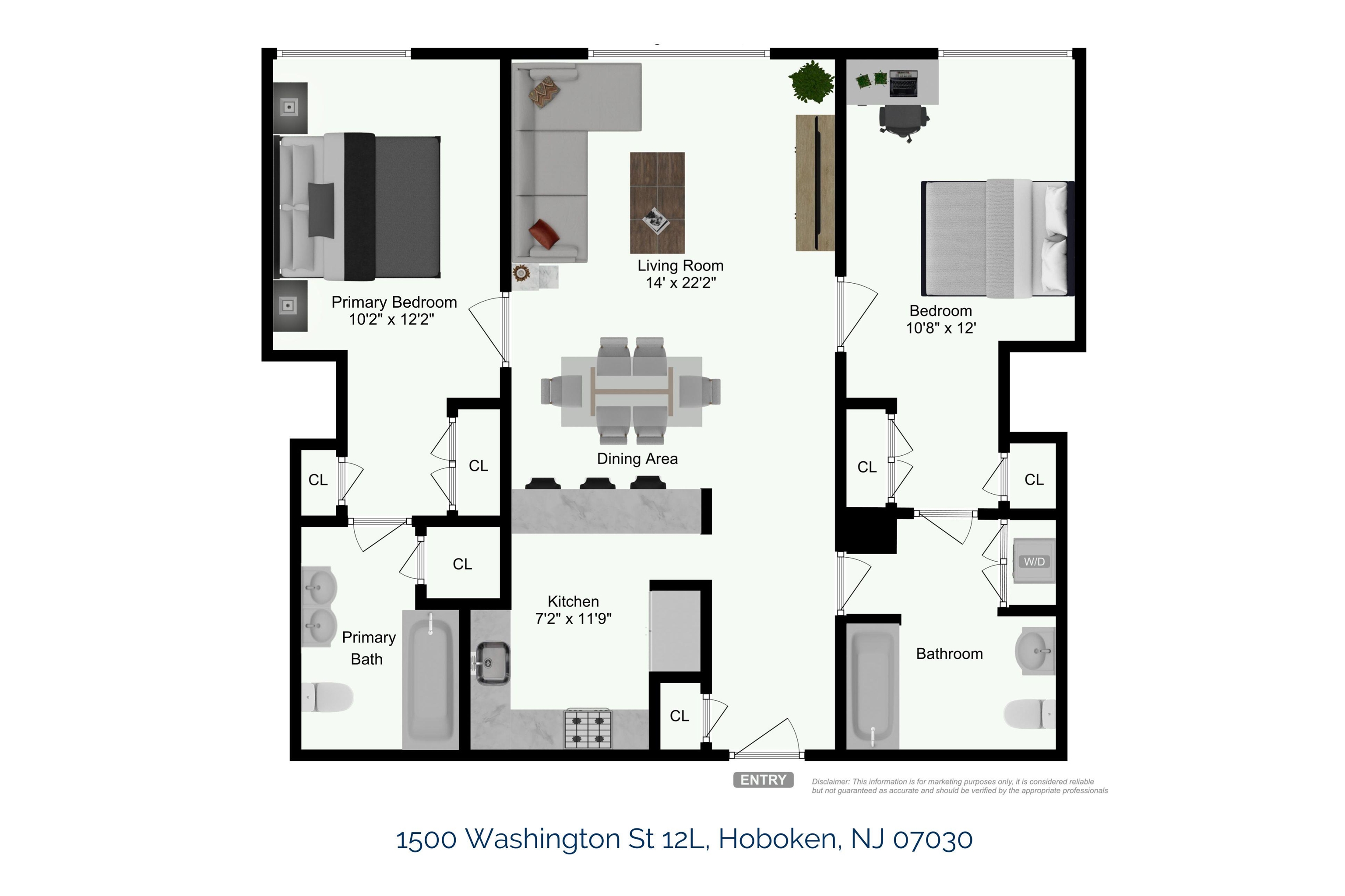 1500 WASHINGTON ST Unit: 12L