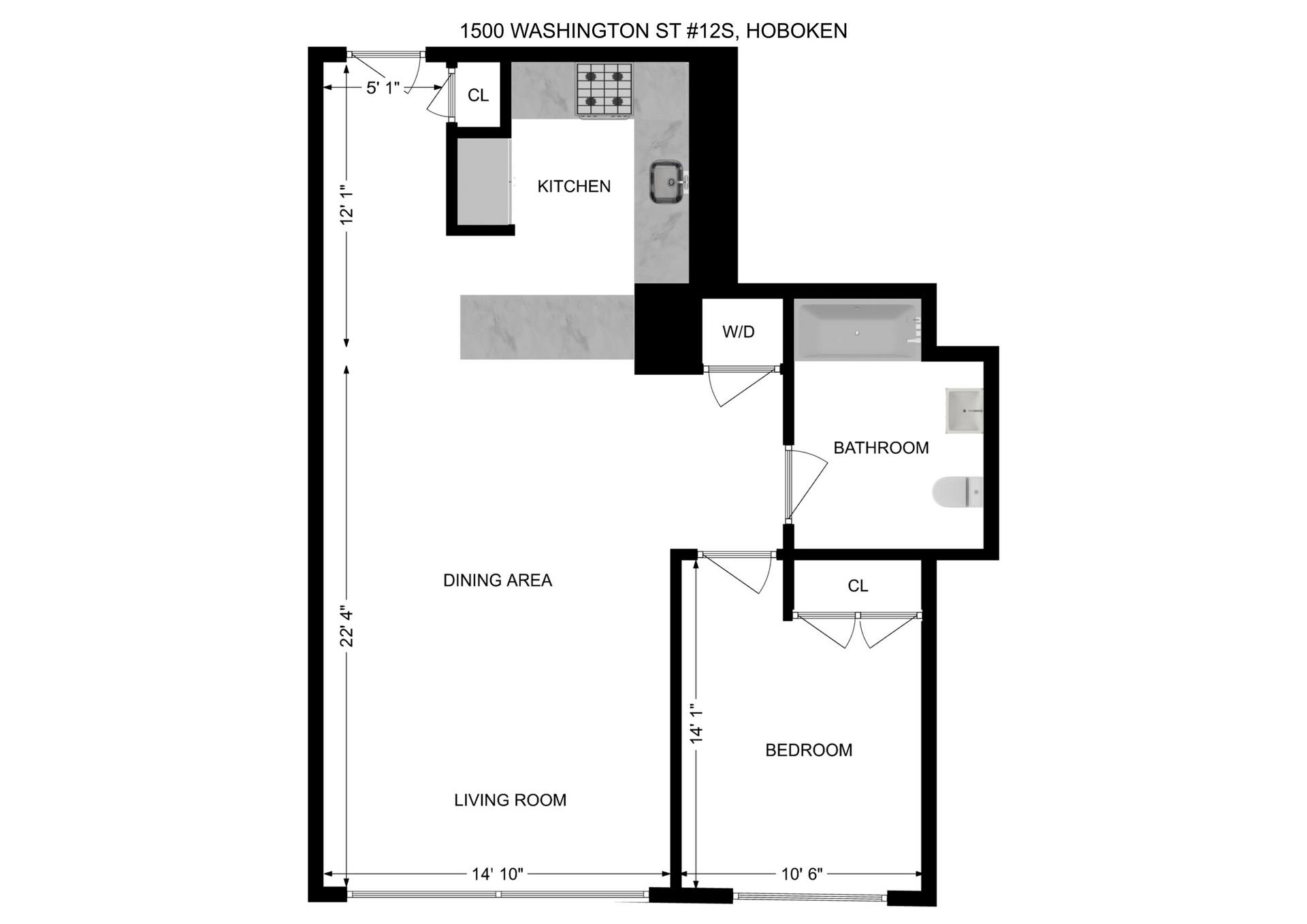 1500 WASHINGTON ST Unit: 12S