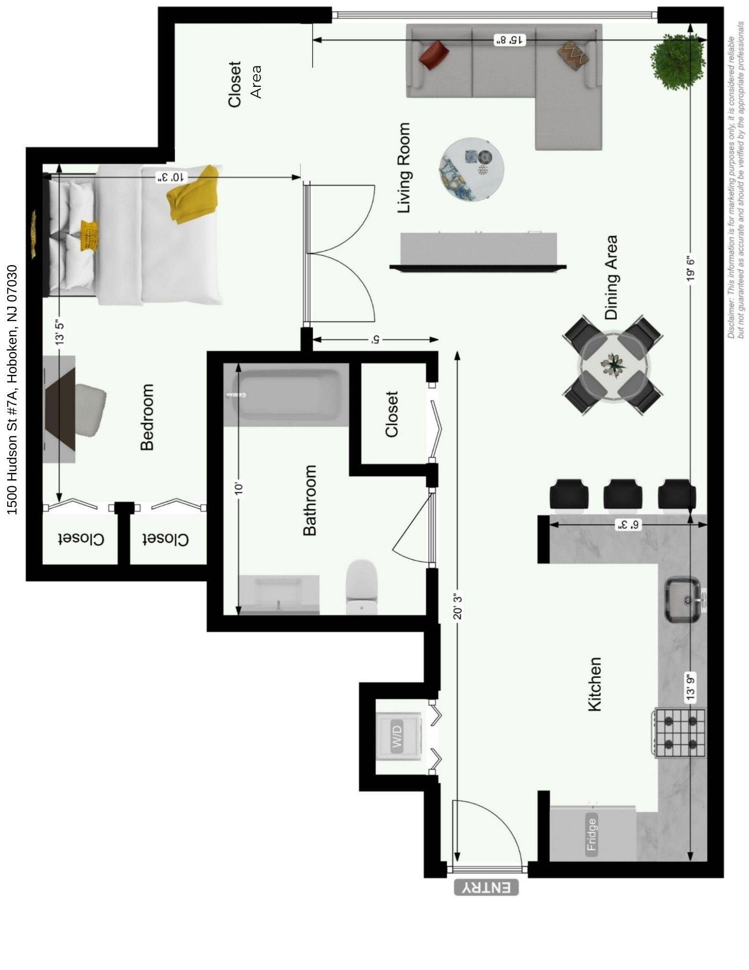 1500 HUDSON ST Unit: 7A