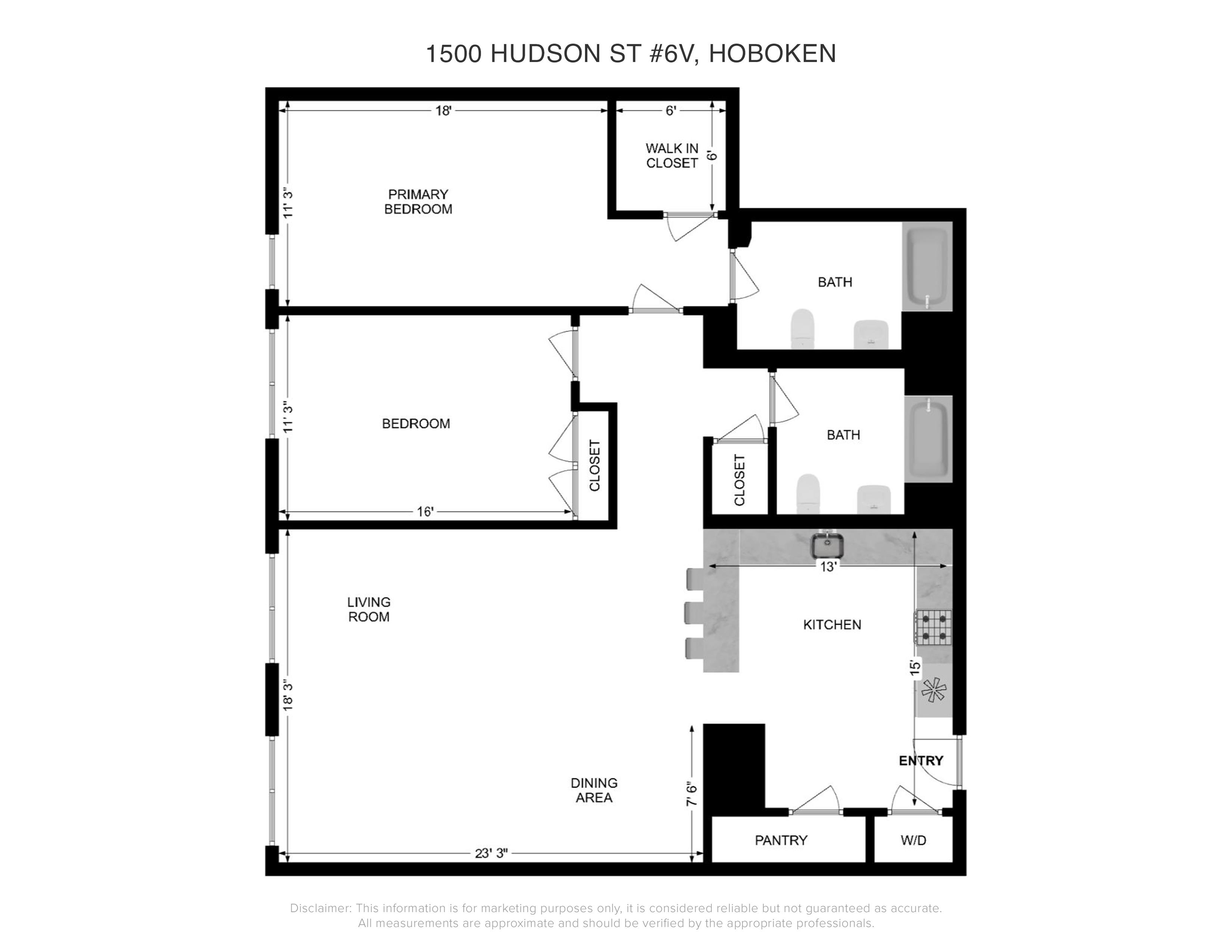 1500 HUDSON ST Unit: 6V