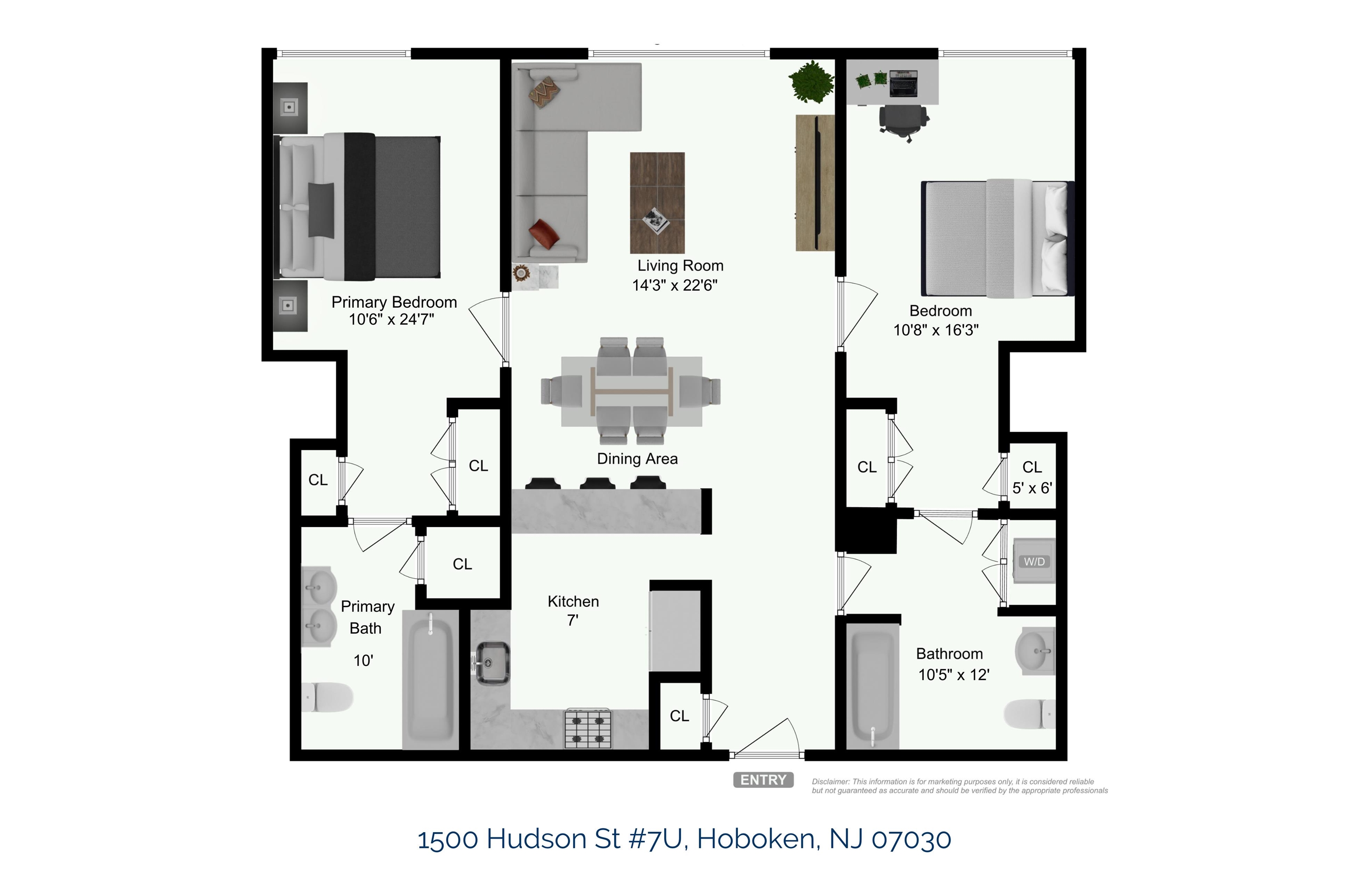 1500 HUDSON ST Unit: 7U