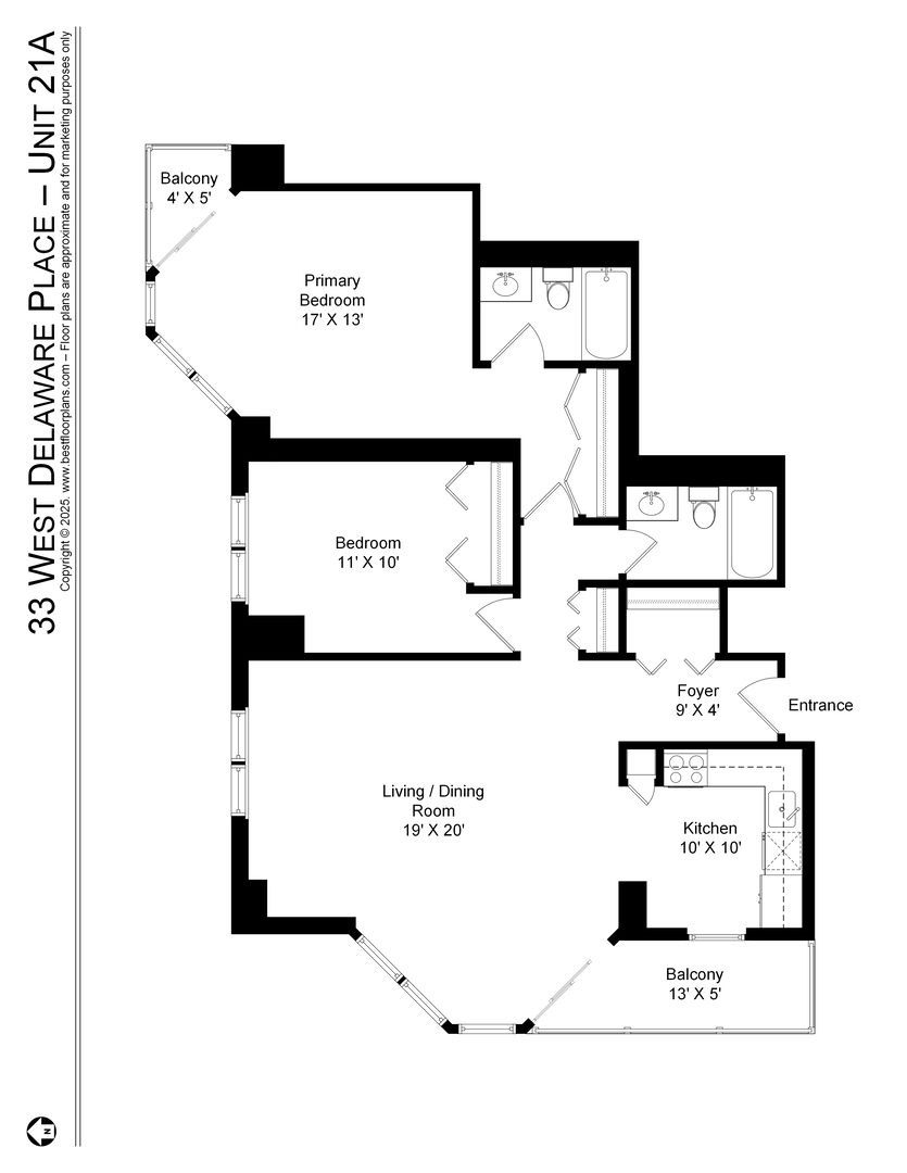 33 W Delaware Place Unit: 21A