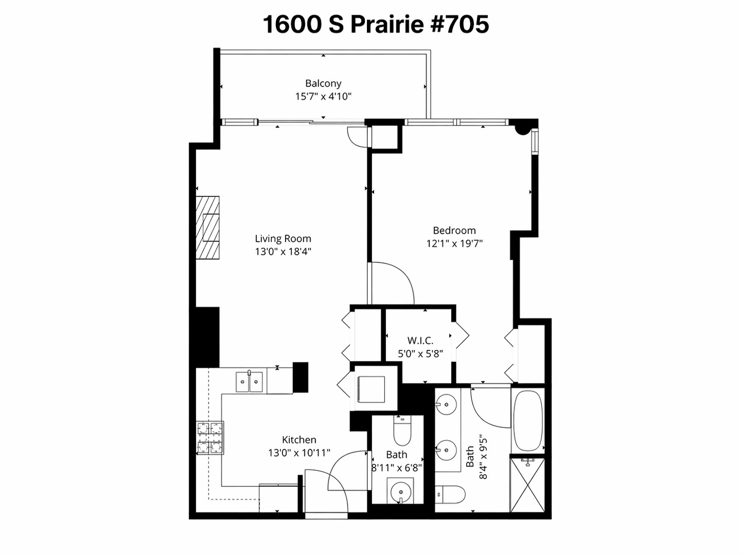1600 S PRAIRIE Avenue Unit: 705
