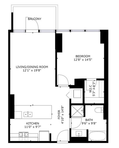123 S GREEN Street Unit: 1107B