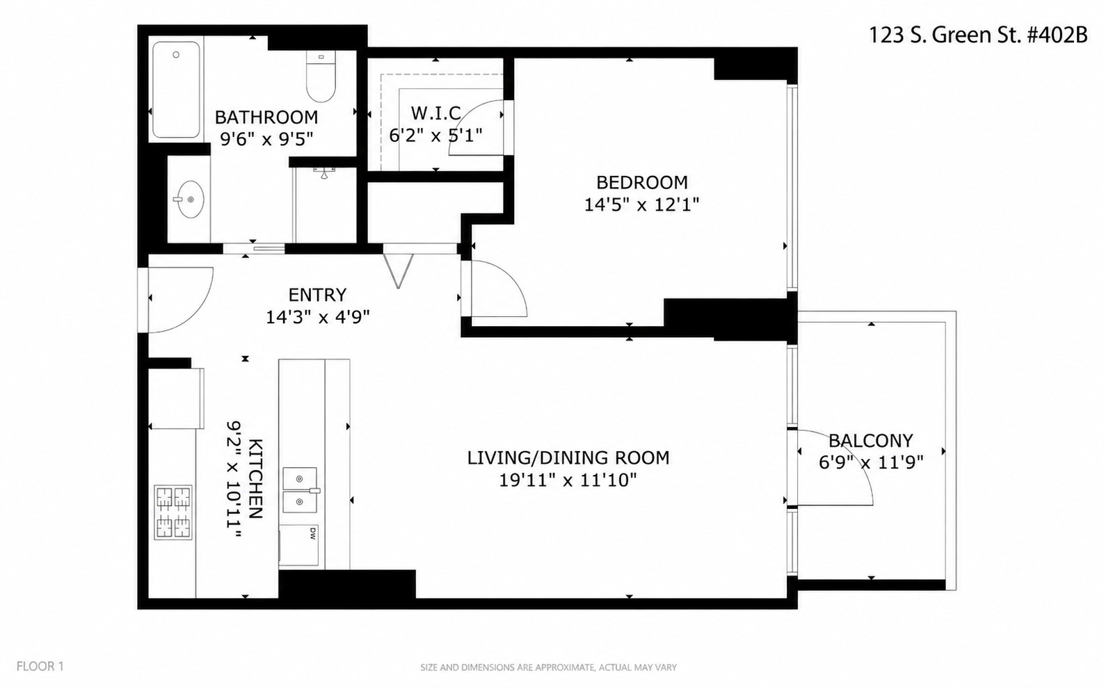123 S Green Street Unit: 402B