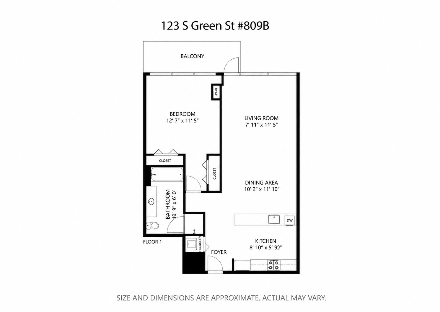 123 S Green Street Unit: 809B
