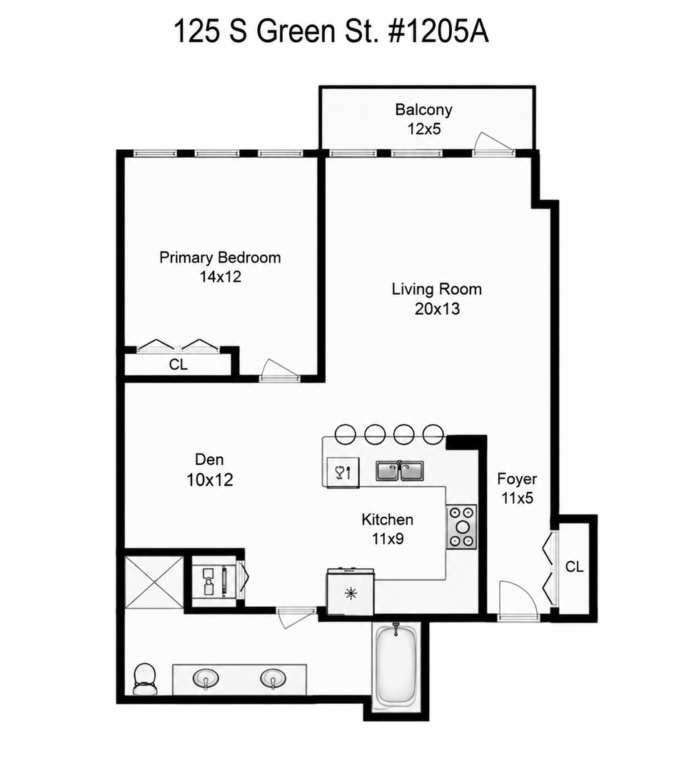 125 S GREEN Street Unit: 1205A