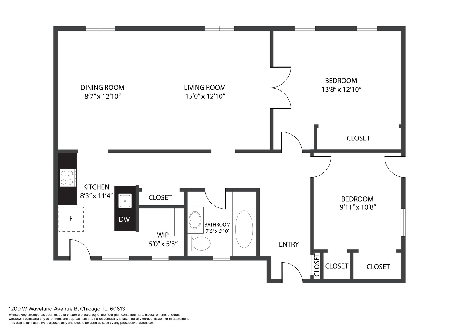 1200 W Waveland Avenue Unit: B