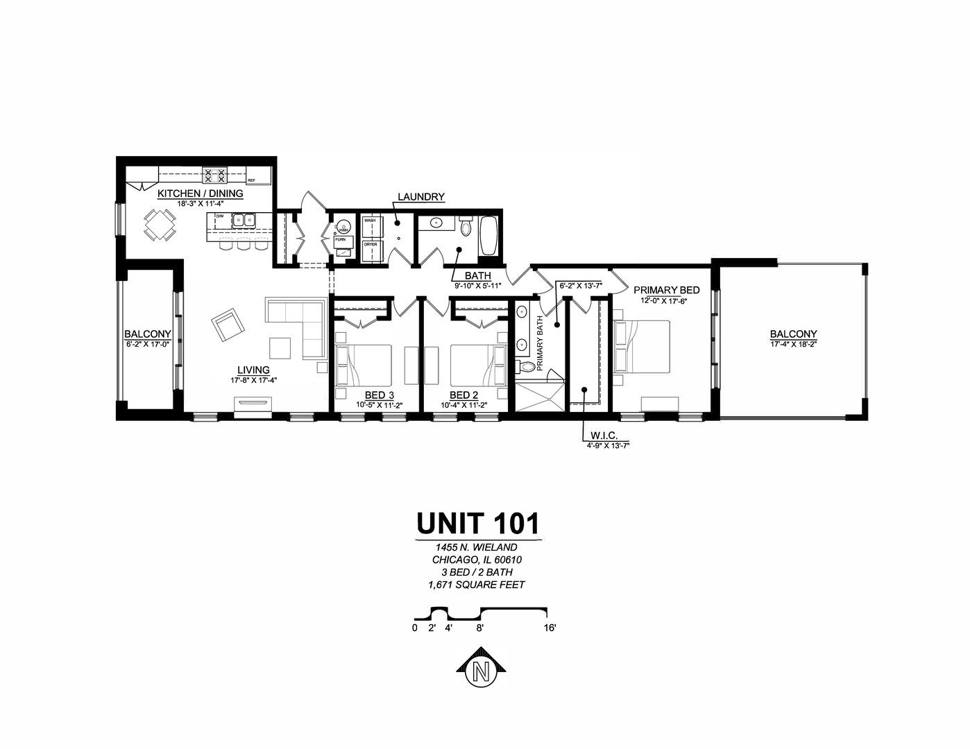 1455 N Wieland Street Unit: 101