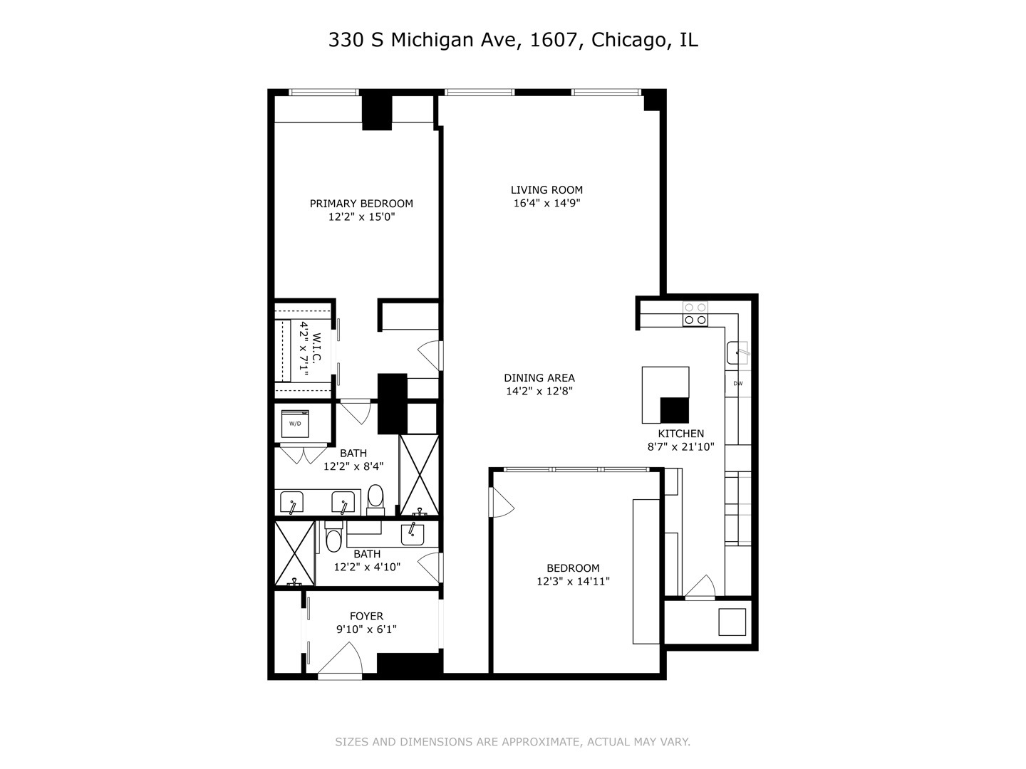 330 S MICHIGAN Avenue Unit: 1607
