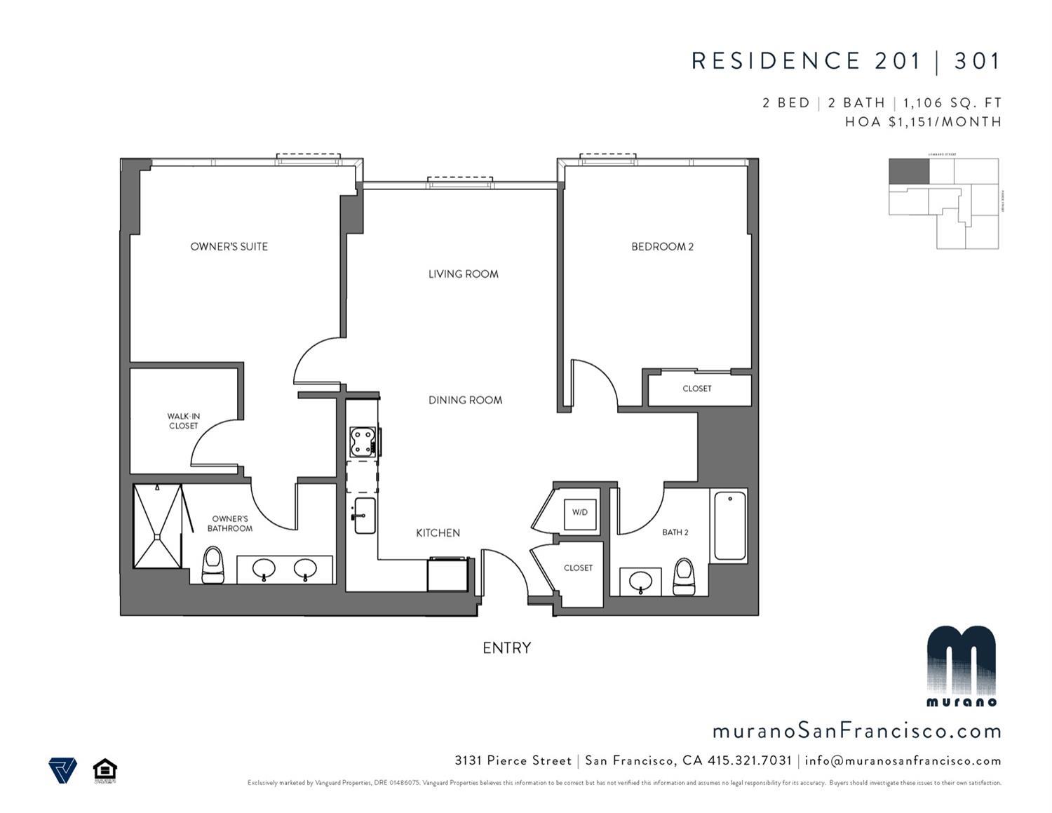 3131 Pierce Street Unit: 201