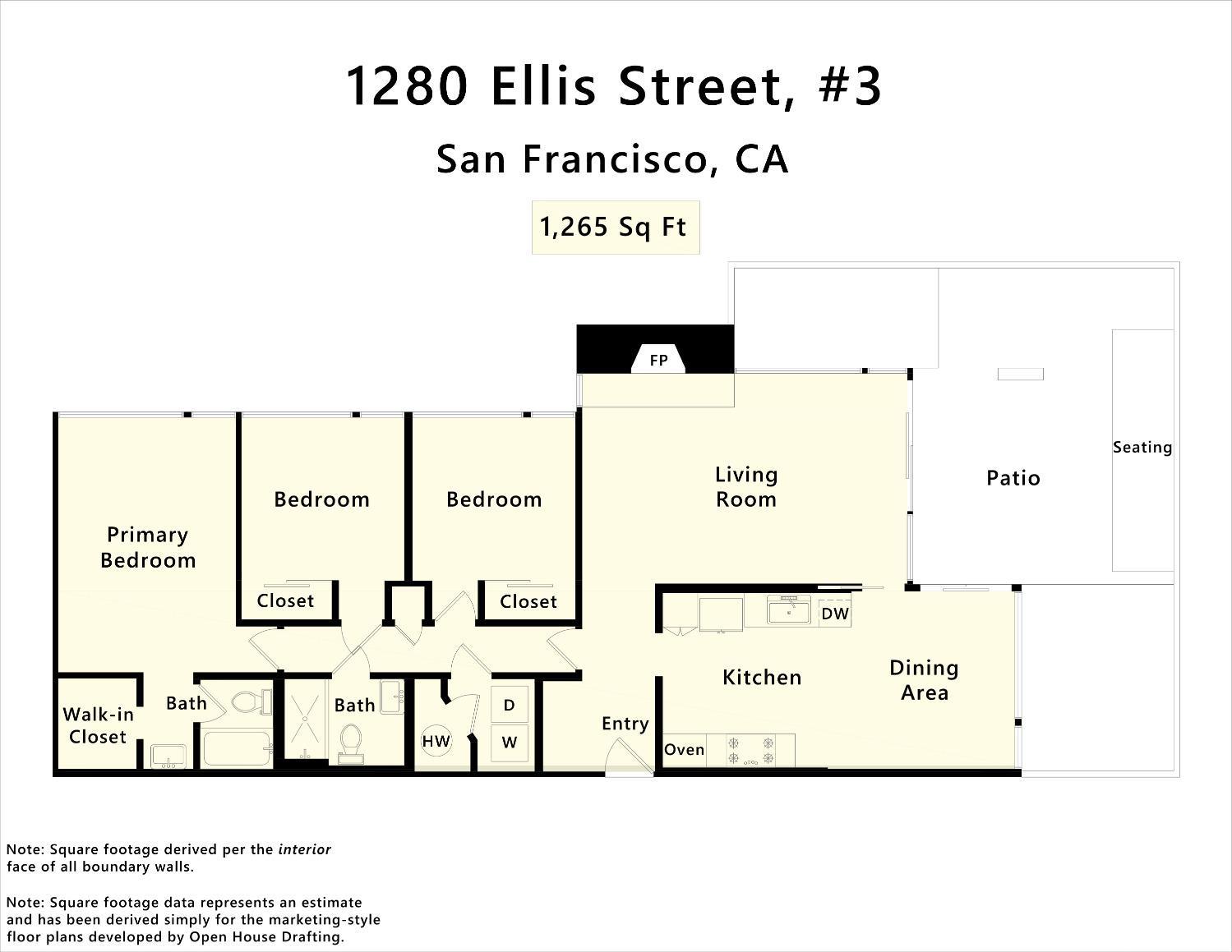 1280 Ellis Street Unit: 3