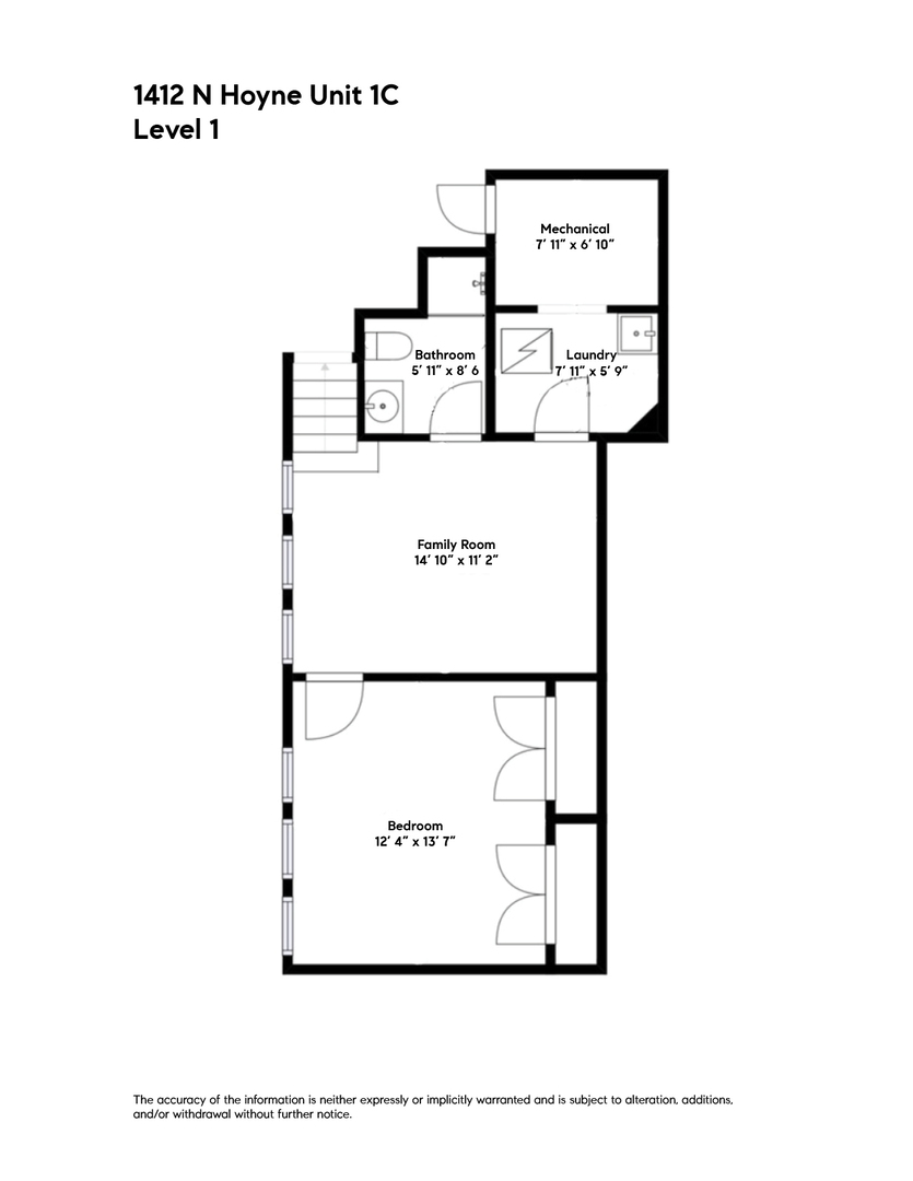 1412 N Hoyne Avenue Unit: 1C