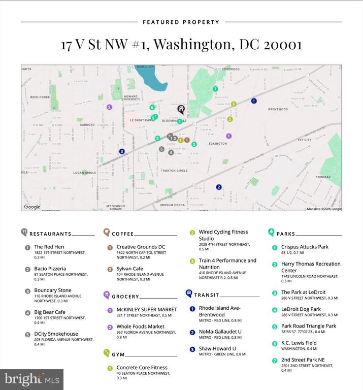 17 V STREET NW Unit: 1