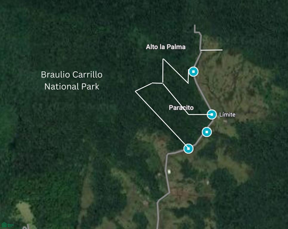 25-Acre Rainforest Conservation Property Next to Braulio Carrillo National Park – Volcano Views Near San José