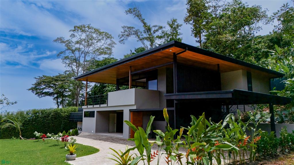 Architectural Ocean View 3 BD tropical modern home in Uvita’s Most Desirable Community