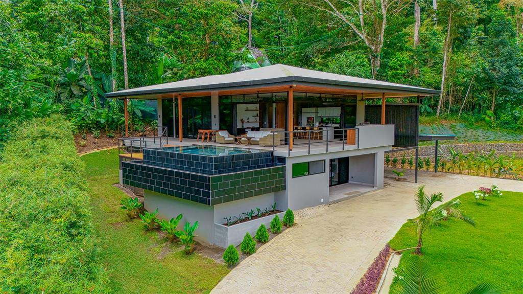 Architectural Ocean View 3 BD tropical modern home in Uvita’s Most Desirable Community