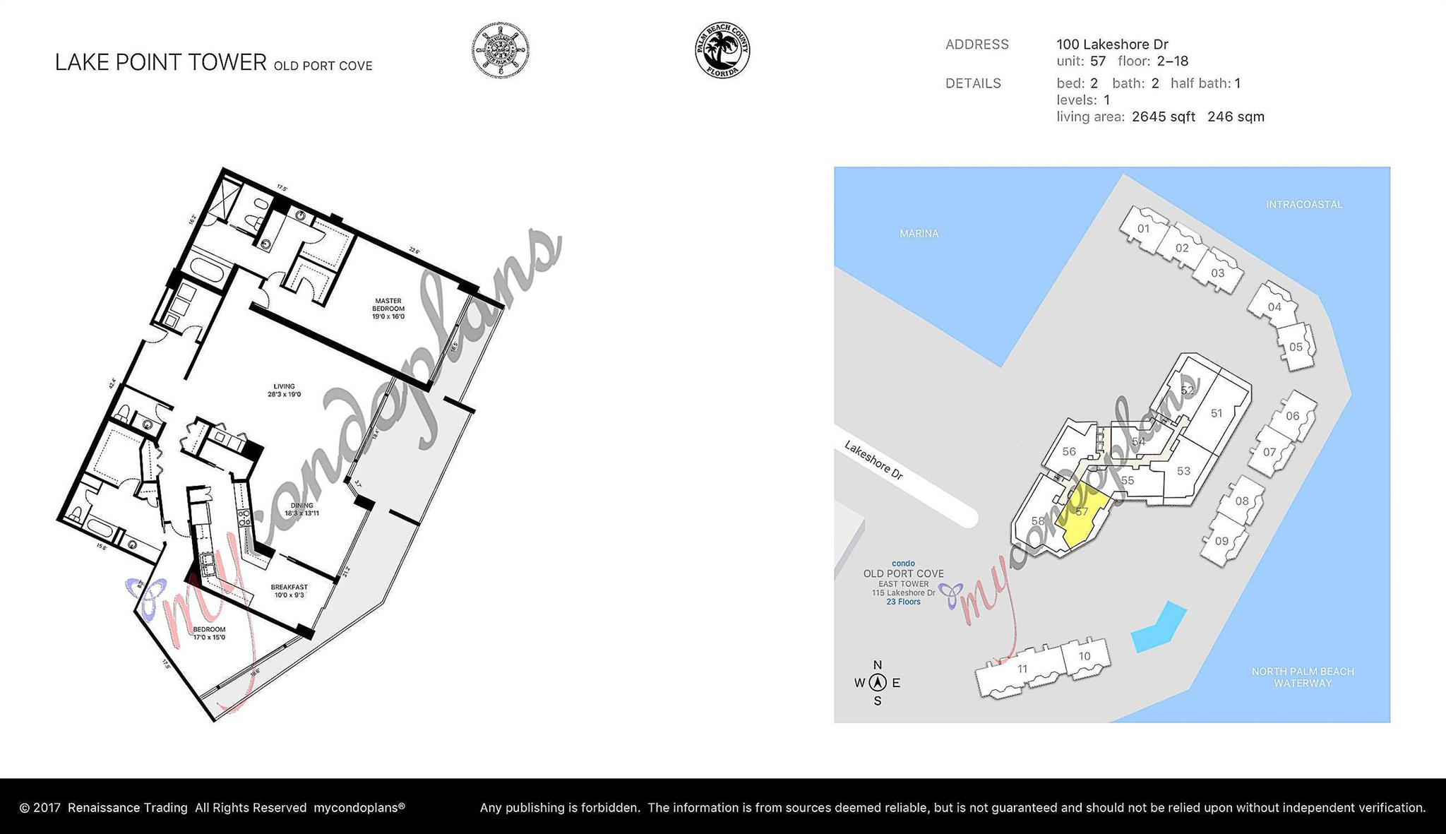 100 Lakeshore Drive 1657