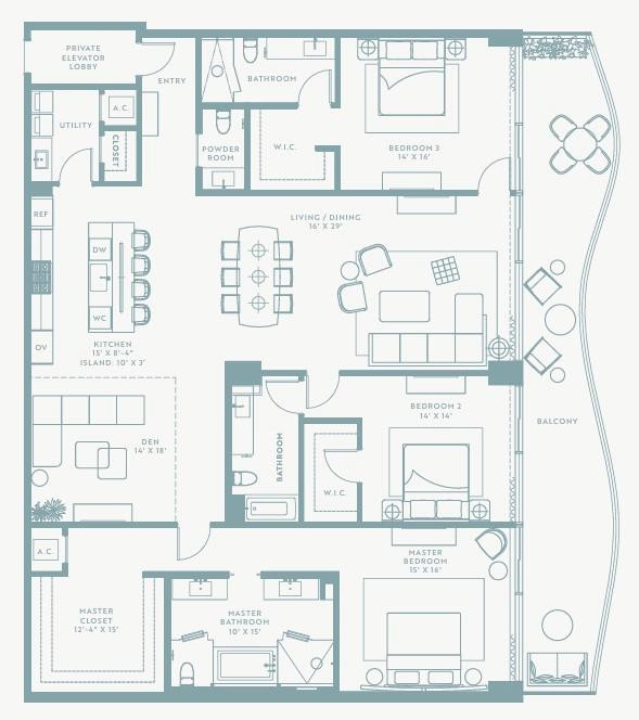 900 N Ocean Boulevard 702