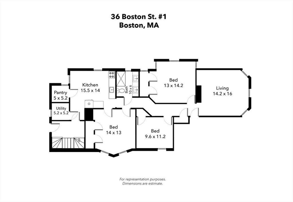 34-36 Boston St Unit: 1
