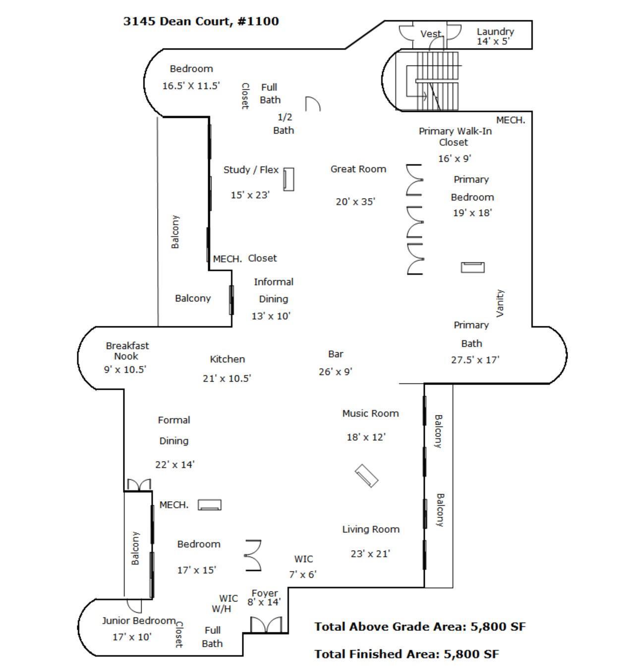 3145 Dean Court Unit: 1100