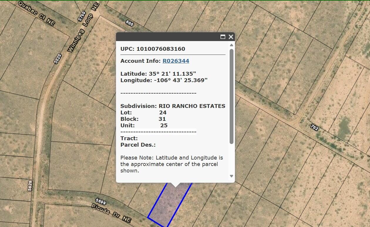 Lot 23, 24, 25 Rio Rancho Estates NE