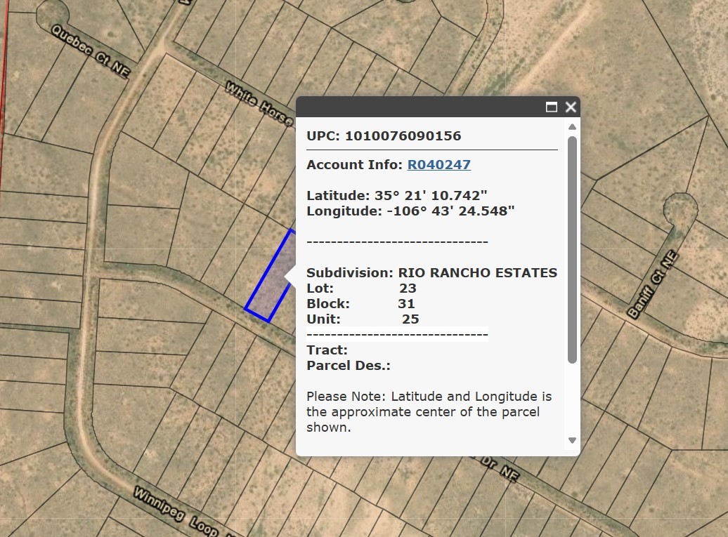 Lot 23, 24, 25 Rio Rancho Estates NE