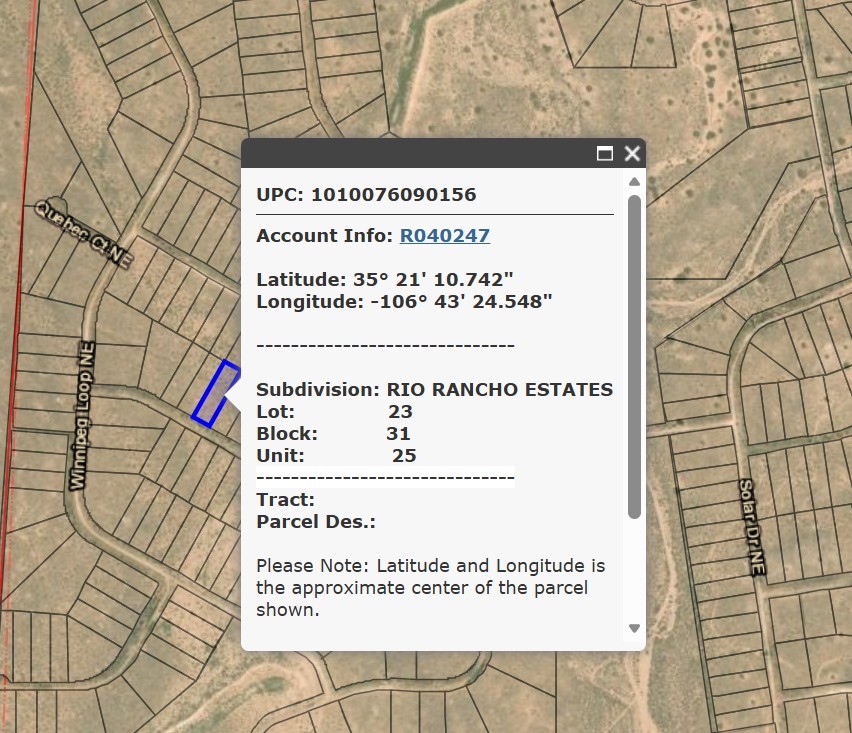 Lot 23, 24, 25 Rio Rancho Estates NE